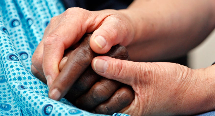 Assuring hands (Namibia)