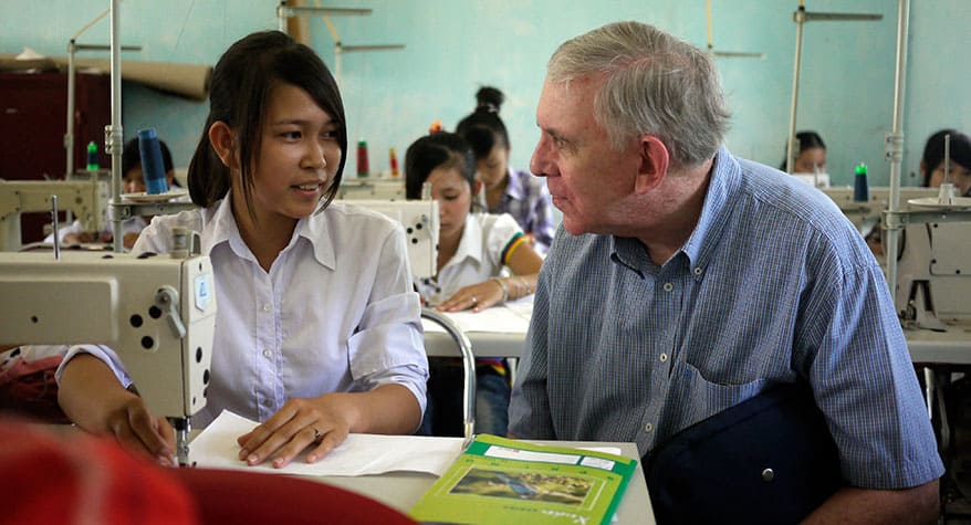 Father Thomas O'Brien M.M. at Hai Hau Skills Training Center (Vietnam)