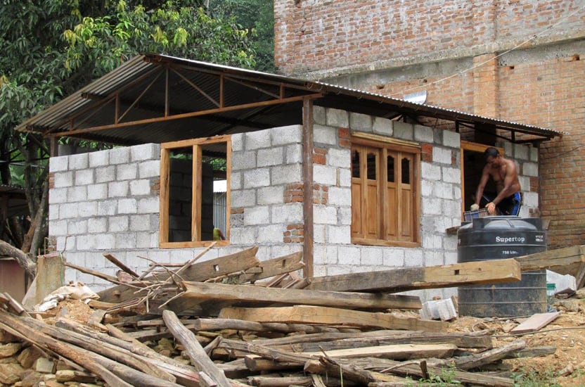 House close to completion (Nepal)